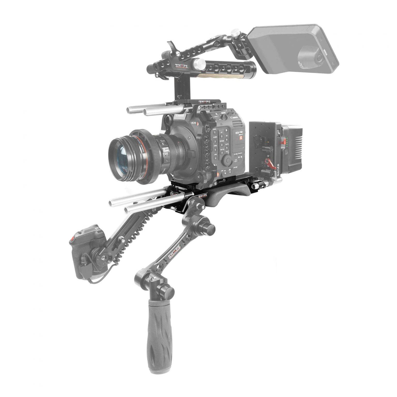 SHAPE Canon C500 MKII/C300 MKIII V-Lock Quick Release Baseplate Baseplate SHAPE wlb
