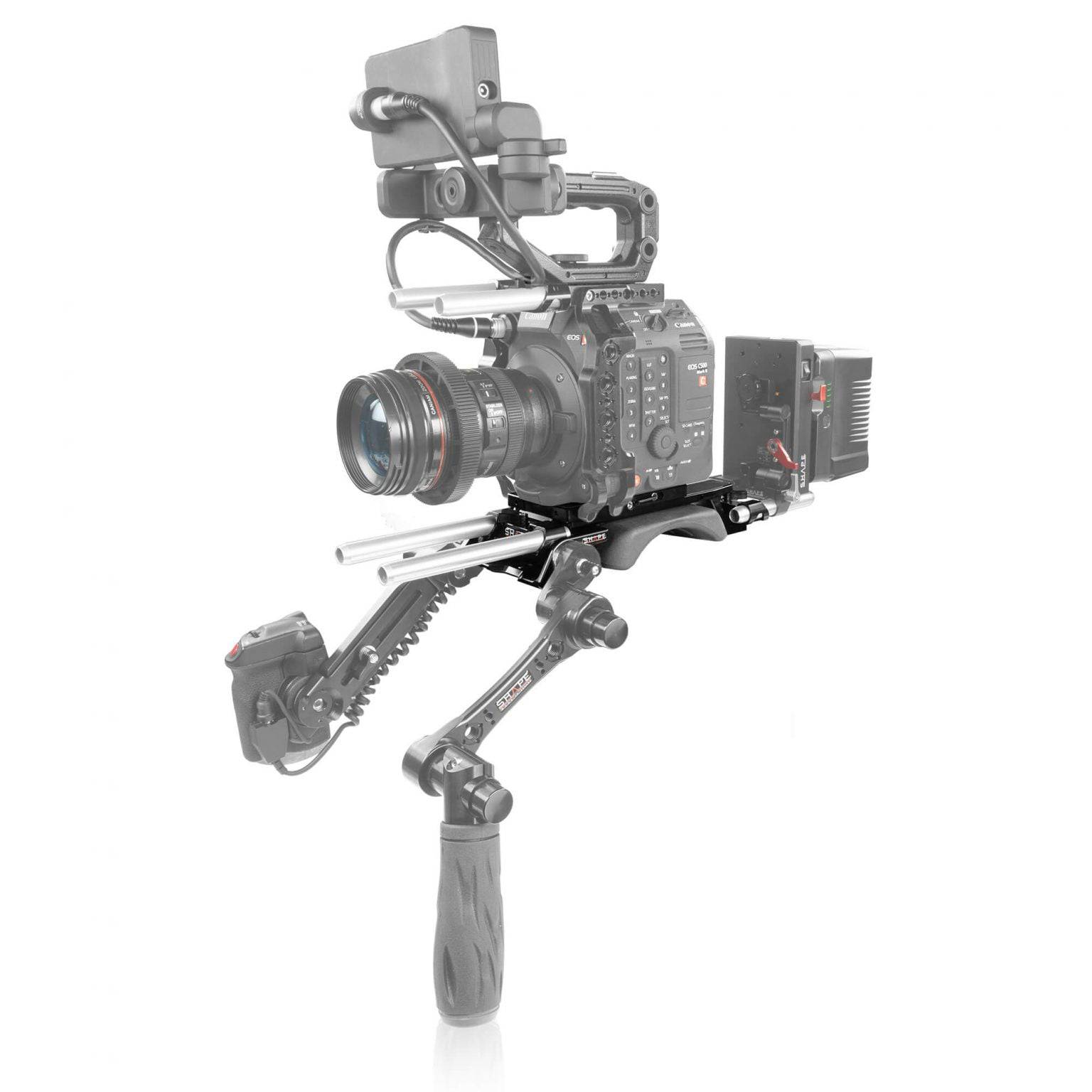 SHAPE Canon C500 MKII/C300 MKIII V-Lock Quick Release Baseplate Baseplate SHAPE wlb