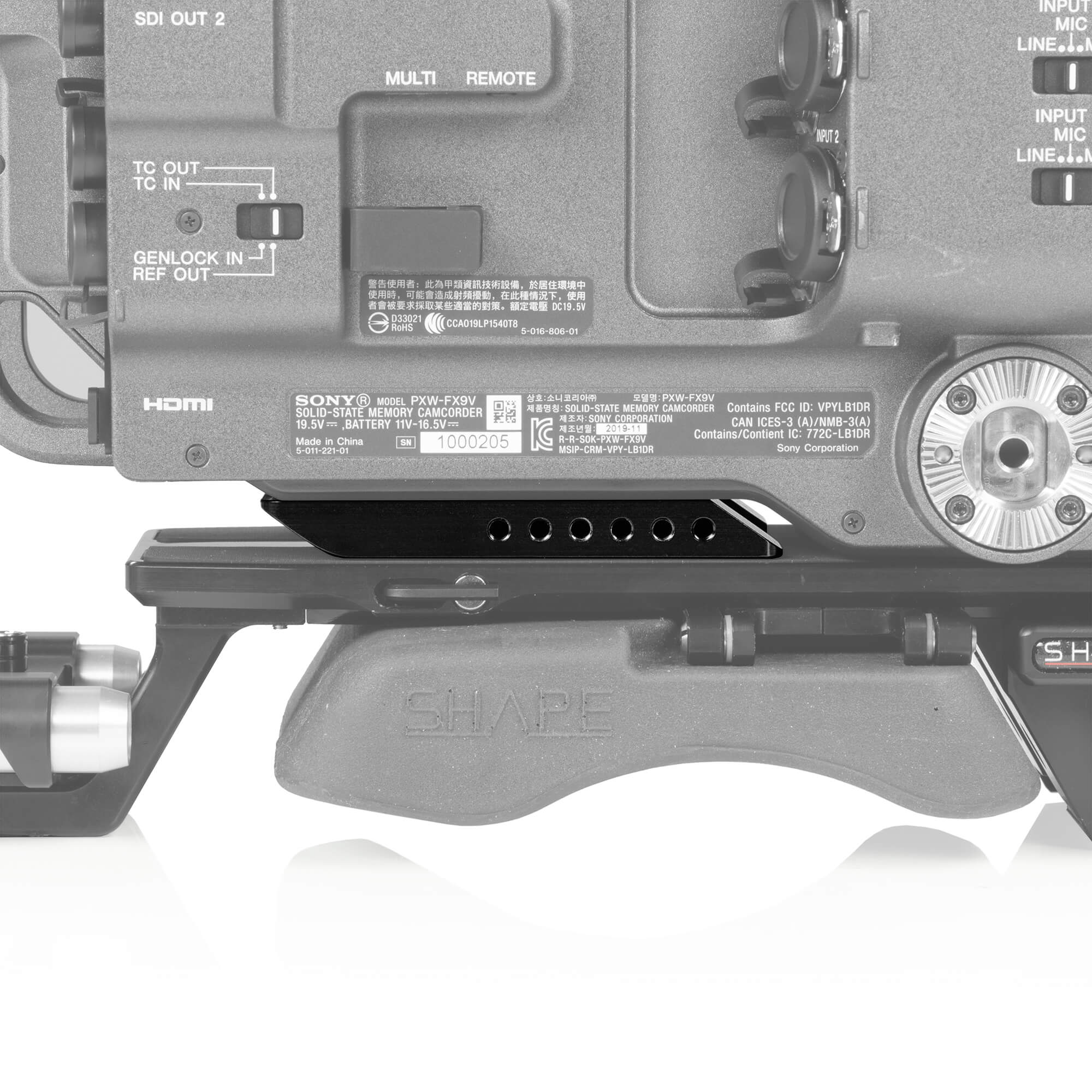 SHAPE Sony FX9 V-Lock Quick Release Baseplate Baseplate SHAPE wlb