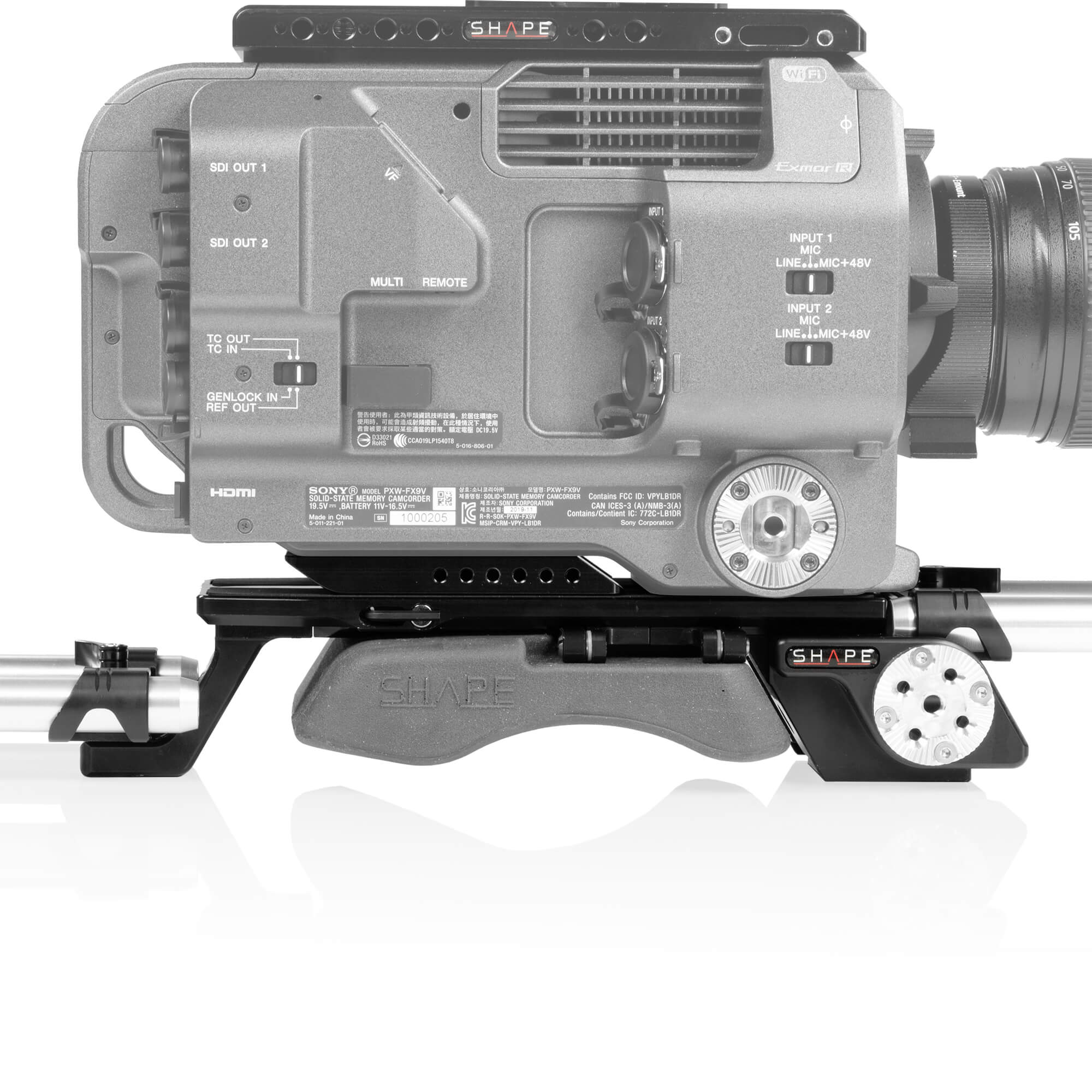 SHAPE Sony FX9 V-Lock Quick Release Baseplate Baseplate SHAPE wlb