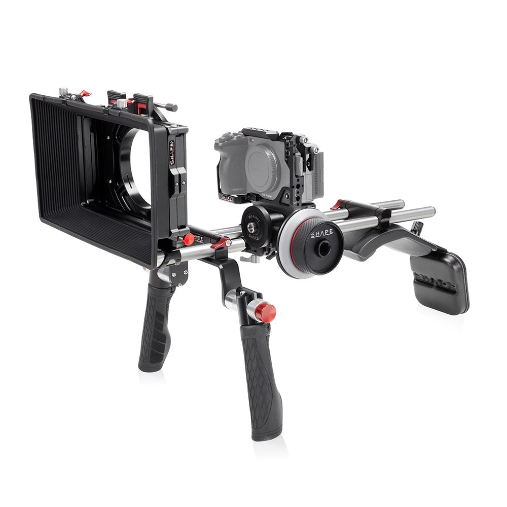 SHAPE V2 Shoulder Mount Mattebox Follow Focus For Sony FX3 & FX30 Shoulder Mount Rig SHAPE wlb