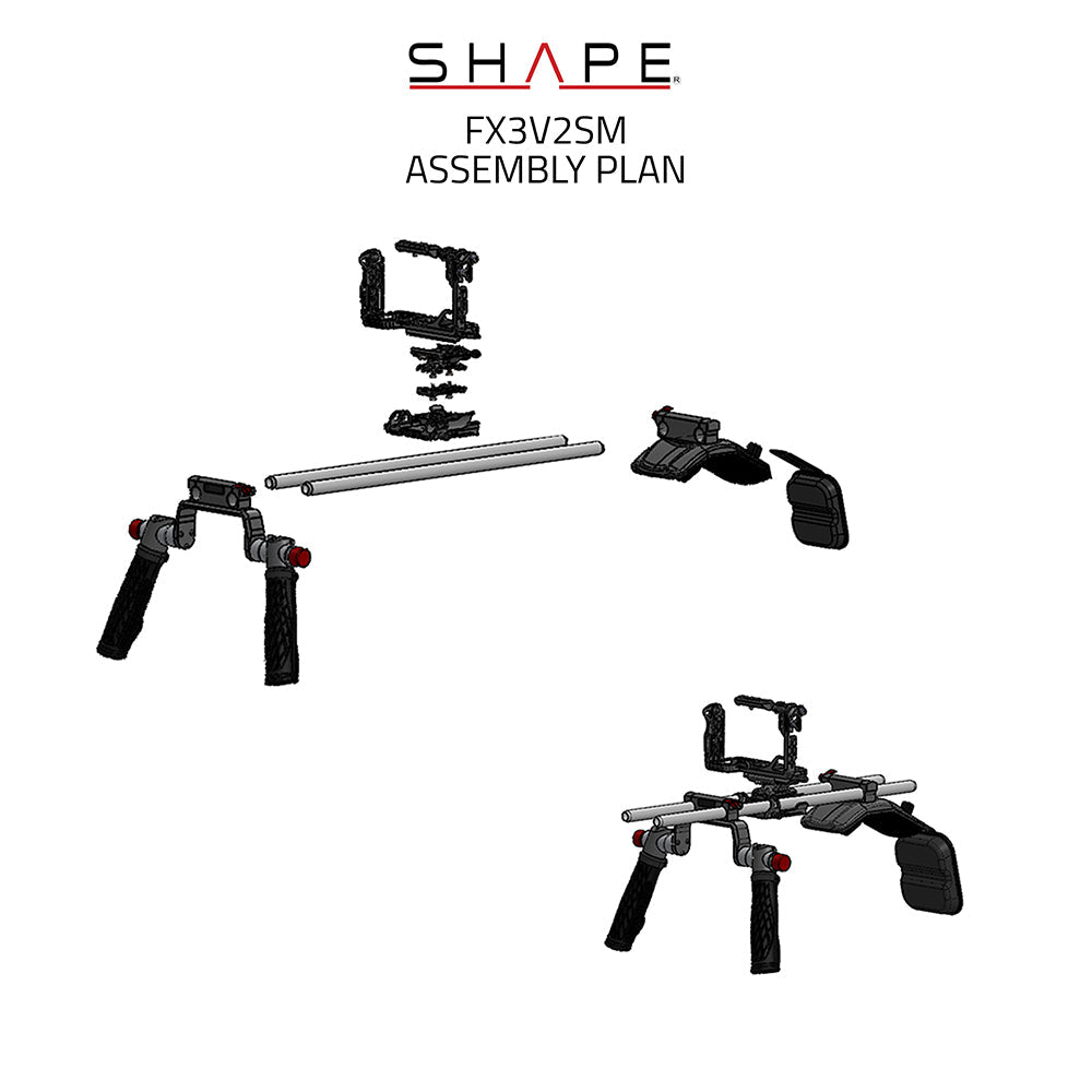 SHAPE Sony FX3 & FX30 Shoulder Mount System | Cinema Rig – SHAPE wlb