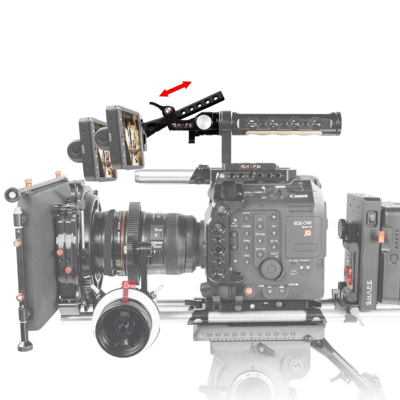 SHAPE Canon C500 MKII/C300 MKIII View Finder Mount Viewfinder Mount SHAPE wlb