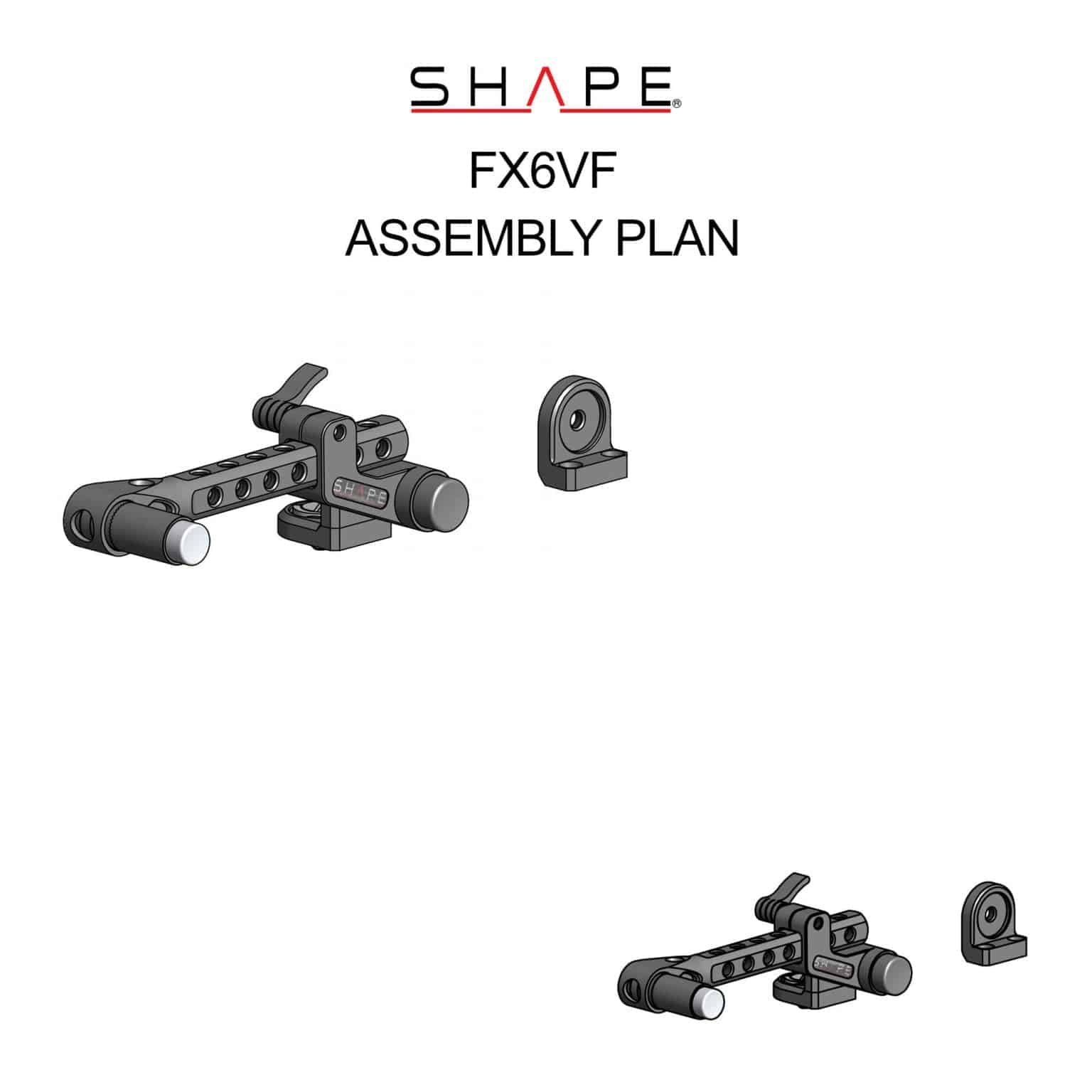 SHAPE Sony FX6 View Finder Mount Mount SHAPE wlb