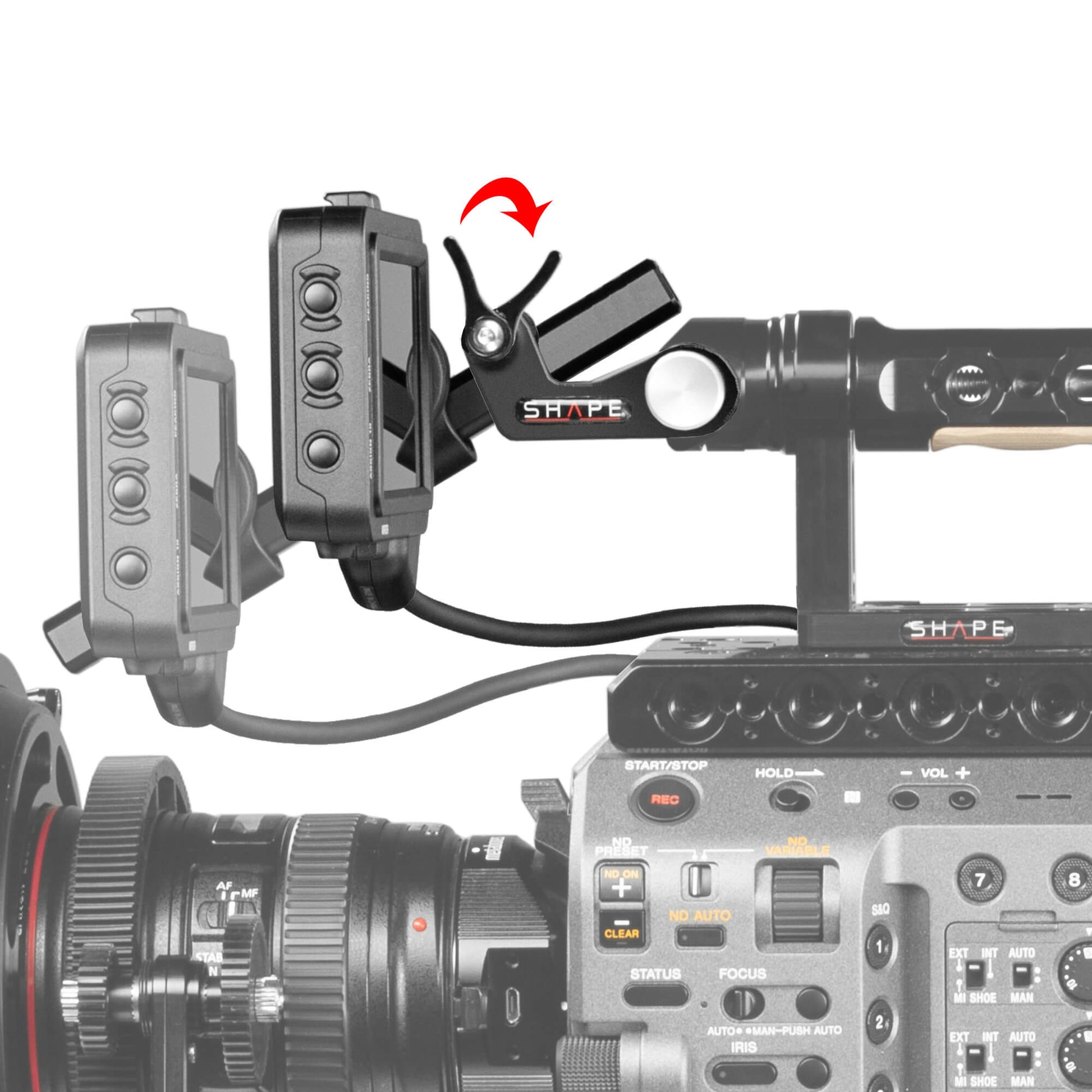 SHAPE Sony FX9 View Finder Mount Viewfinder Mount SHAPE wlb