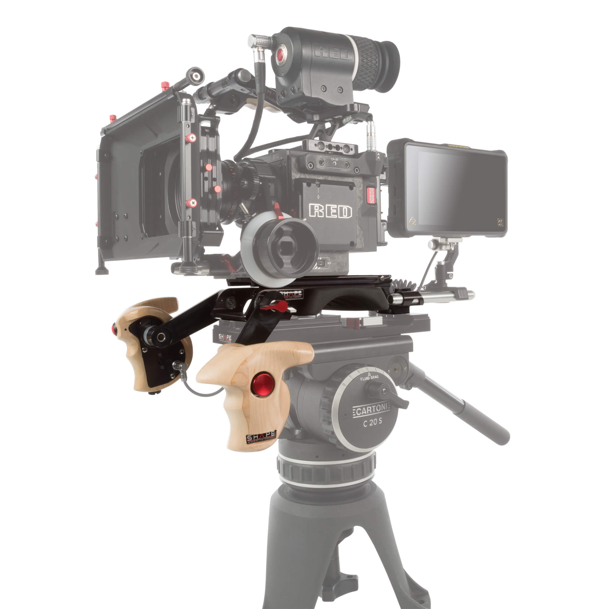 SHAPE Tay cầm bằng gỗ ARRI Rosette Tay cầm SHAPE wlb