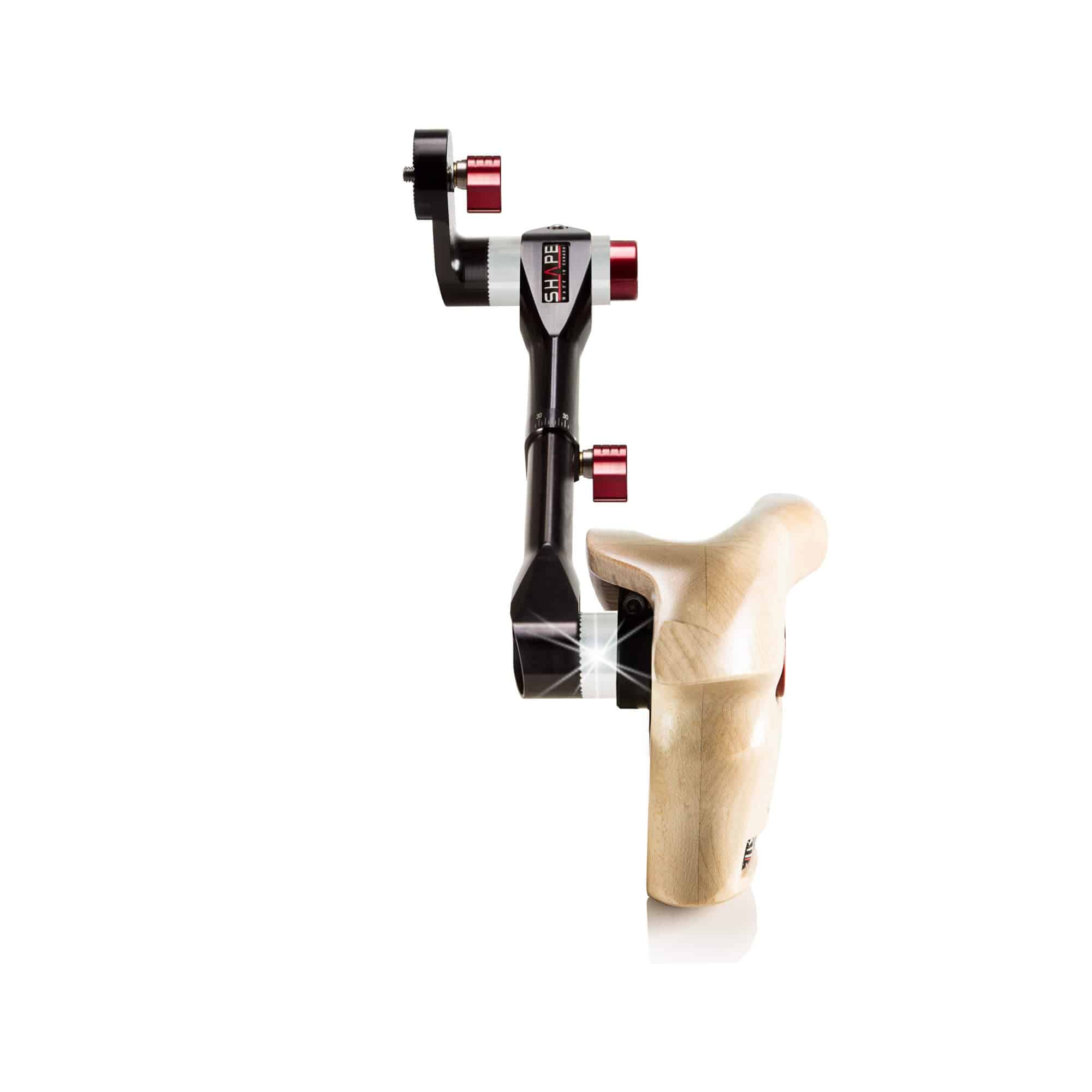 SHAPE Tay cầm dạng ống lồng bằng gỗ ARRI Rosette Tay cầm đơn SHAPE wlb Left