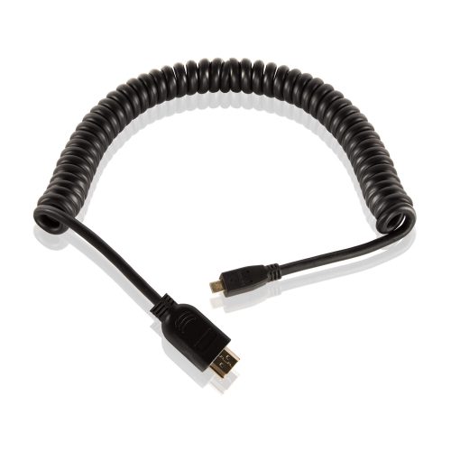 24 inches HDMI to micro HDMI coiled cable