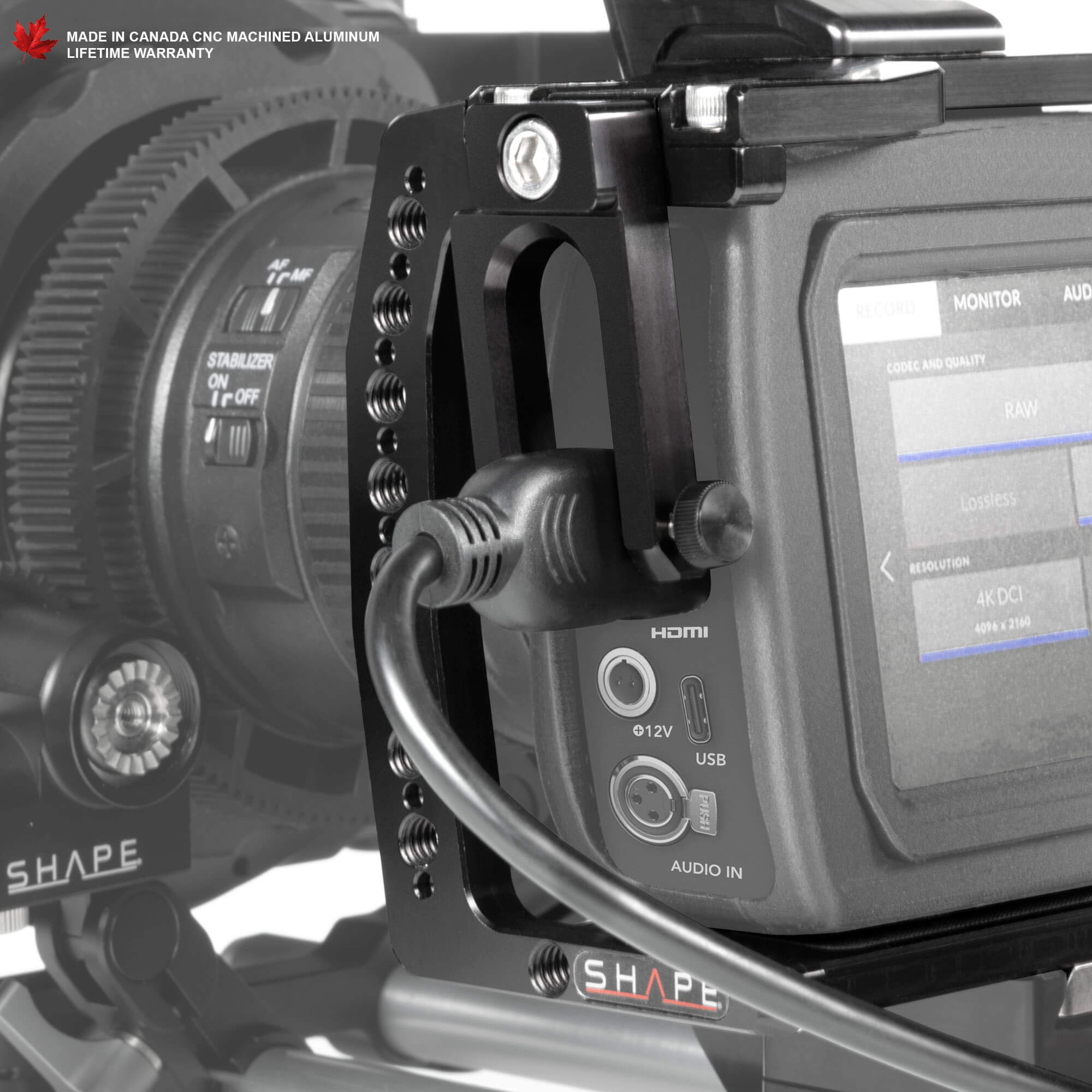 SHAPE Blackmagic Pocket cinema 4k, 6k shoulder mount, matte box, follow  focus - SHAPE