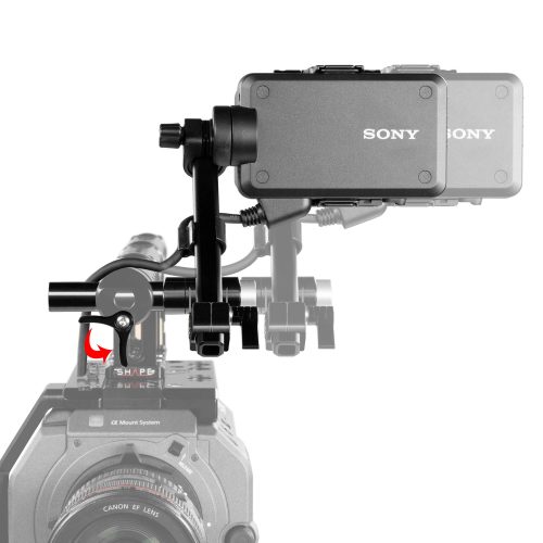 Sony FX9 push-button view finder mount