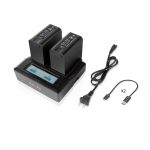 SHAPE BP-975 two batteries with dual LCD charger for Canon and RED® KOMODO™& KOMODO™ 6K Production pack.