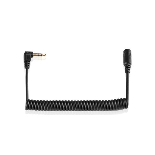 Cable LANC espiral macho-hembra con conector de 3,5mm