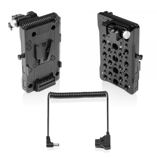 V-mount pivoting battery plate for Canon C70